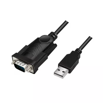LogiLink AU0048A Serial Cable Black 1.5 m USB A DB-9