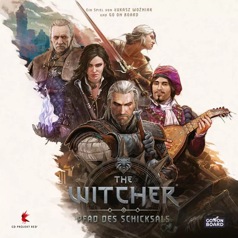 Board Game Asmodee The Witcher: Pfad des Schicksals Deluxe Edition – tabletop roleplaying/strategy game