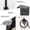 Outdoor stand for EV and PHEV car chargers Maclean, steel, 15kg max, MCE456