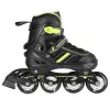 Nils Extreme NH18191 2IN1 Inline Skates BLACK/LIME SIZE. M (34-38) With Interchangeable Hockey Skates