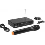 Wireless microphone system Omnitronic VHF-101 212.35 MHz VHF receiver and handheld transmitter