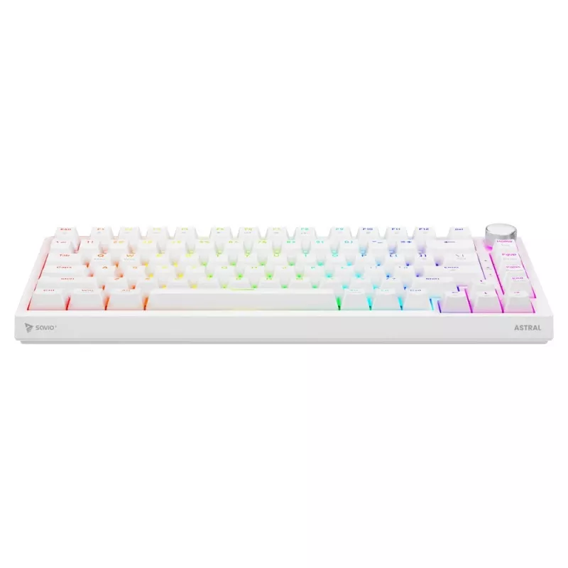 Savio ASTRAL WHITE JADE keyboard Gaming USB QWERTY US International