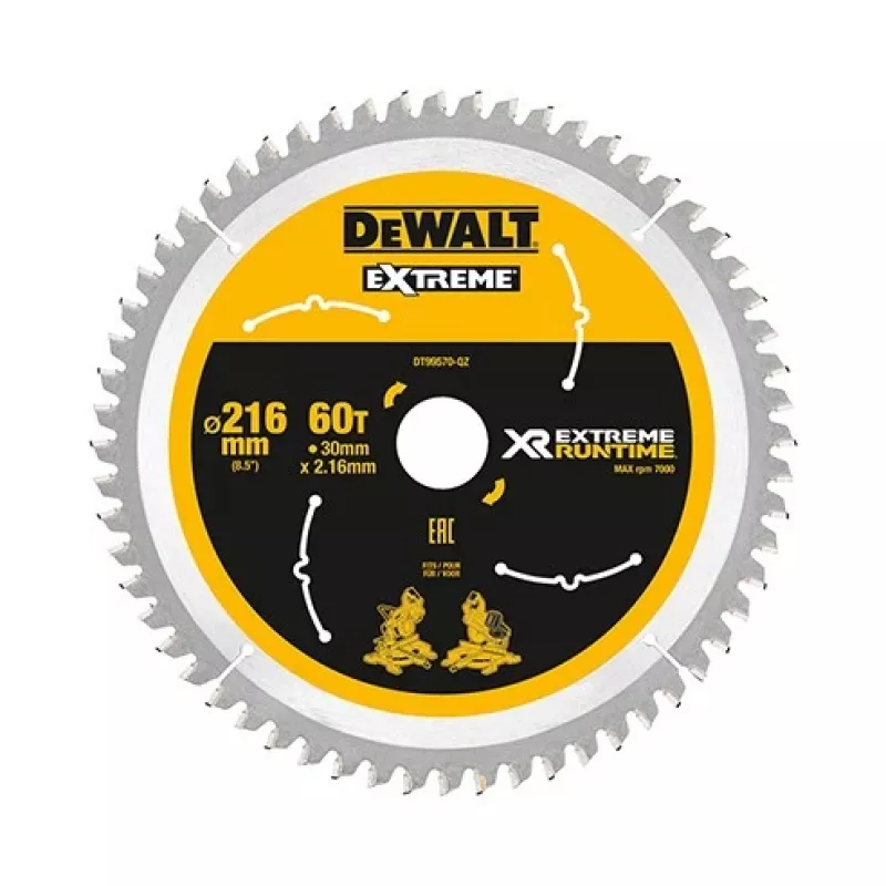 Saw Blade DeWALT XR FlexVolt 216mm x 30mm 60T