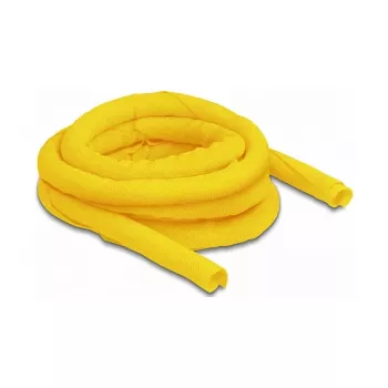 DeLOCK Woven Sleeve self-closing heat-resistant 5 m x 16 mm yellow