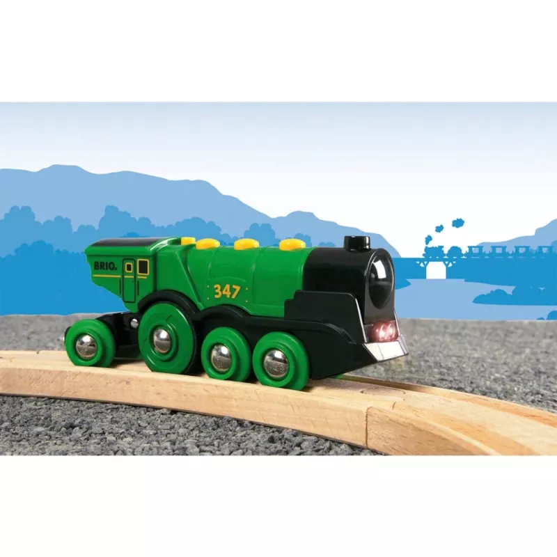 World Grüner Gustav Battery Locomotive, Toy Vehicle Green
