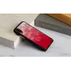 Smartphone case iKins for iPhone XS / XS S — pink lake and black, protective cover