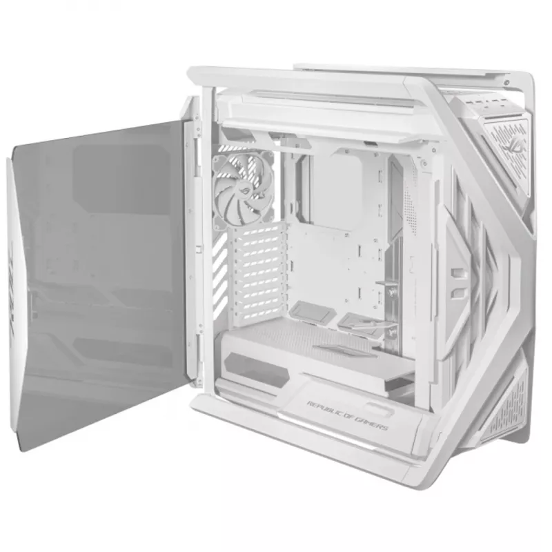 ASUS ROG GR701 Hyperion White, PC, White, ATX, EATX, micro ATX, Mini-ITX, Aluminium, Multi, Front