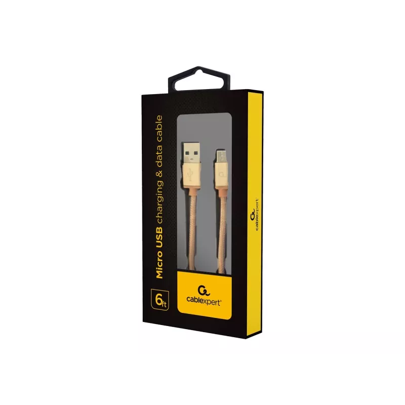 USB 2.0 cable GEMBIRD CCB-mUSB2B-AMBM-6 — USB A to Micro-USB B, 1.8 m, gold
