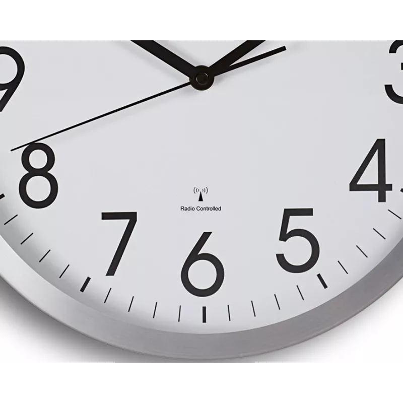 MAUL Wanduhr MAULmove - AA - 1,5 V - Aluminium - White - Aluminium - Glas - 35 mm (9063008)