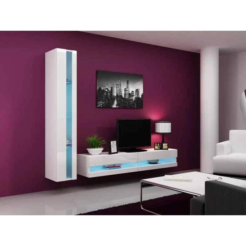 Cama Shelf unit VIGO NEW 180/40/30 white/white gloss
