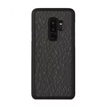 Smartphone case man and wood for Galaxy S9 Plus — carbon black