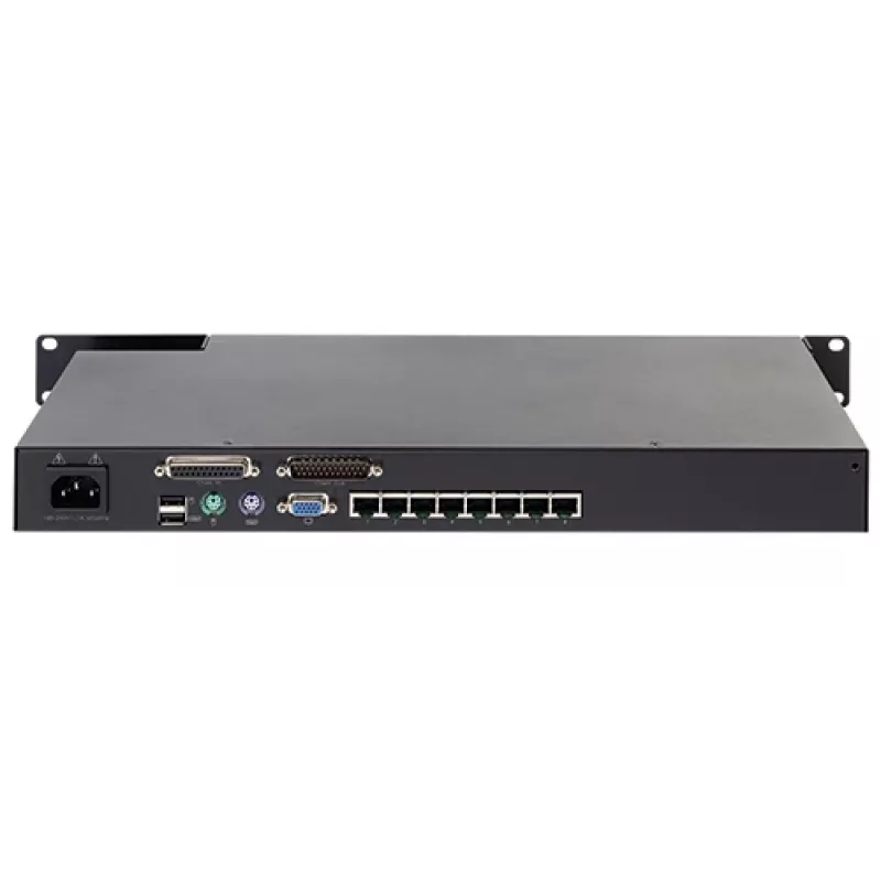 KVM switch APC KVM0108A, 8-port PS/2 VGA, 1U rack, 1600x1200, black