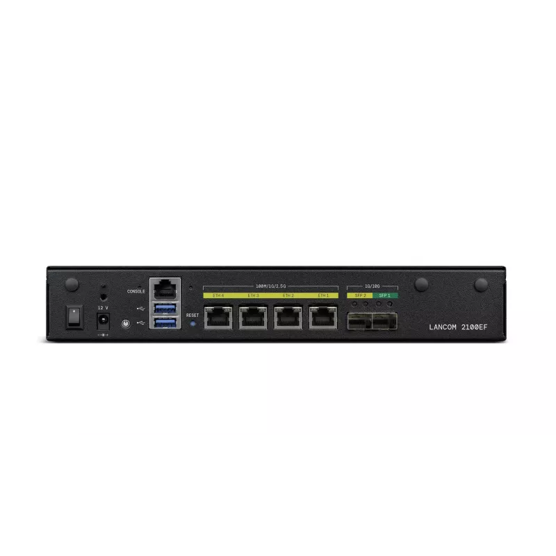 LANCOM 2100EF - SD-WAN Gateway - with Fibre and Ethernet - 1GbE, 2.5GbE - 1U - Cloud-managed - Desk/Rack Mount (61109)
