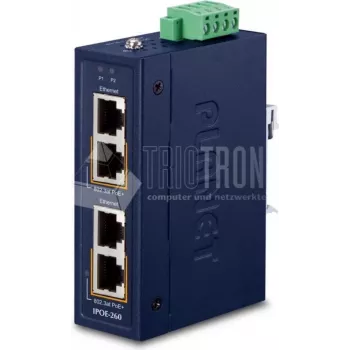 Industrial Ethernet Switch PLANET IPOE-260 2-port Gigabit PoE