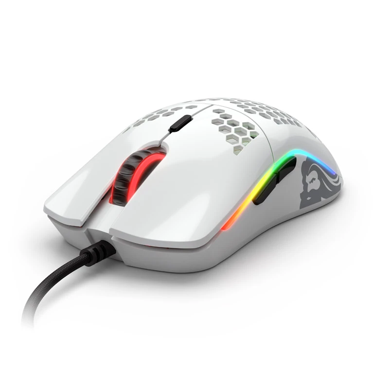 Glorious Model O (White, glossy) + Bungee (White) + Model O G-Skatez