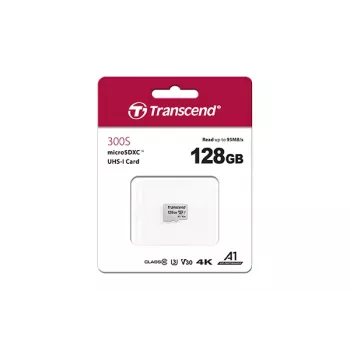 Flash Memory Transcend 128GB MicroSDXC SD300S with Adapter