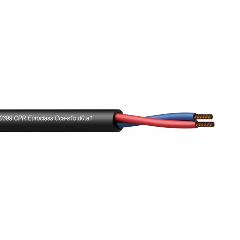 Audio cable PROCAB CLS215-CCA/1 100m Black Copper AWG 16