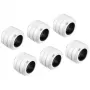 Fitting Alphacool 17484, brass, white, 23 mm height, 26 mm diameter, pack of 6