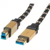 USB 3.0 Cable ROLINE GOLD Type A M - B M 3.0 m