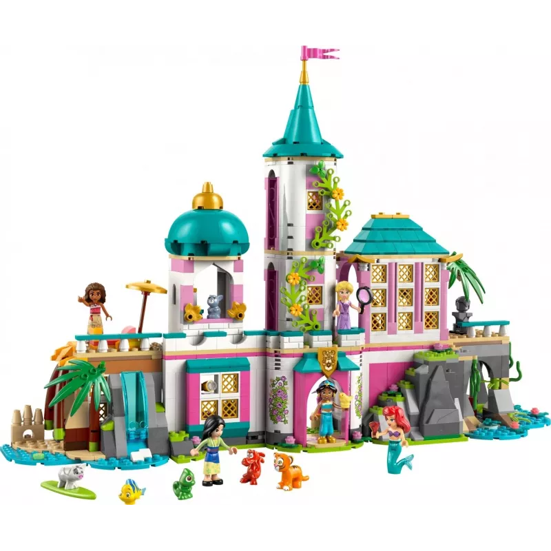 LEGO Disney Princess Castle and Royal Pets building set 43267 — 787 pieces, 5 minifigures, age 6+, 320×460×100 mm
