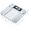 Beurer BG 13 Square Grey, Transparent Electronic personal scale