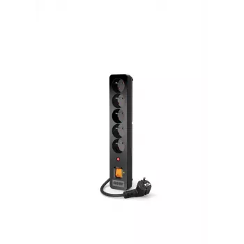 Acar X5/1,5 power strip 5 outlets with surge protector 1,5 M Acar X5-Black