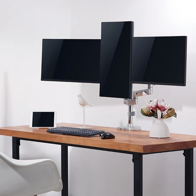 LogiLink BP0090 monitor mount / stand 68.6 cm (27) Desk Silver