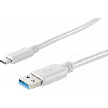 USB Cable ShiverPeaks BS13-31046 USB 3.2 Gen 1 3m USB A USB C White