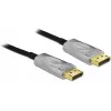 DeLOCK - DisplayPort-Cable - DisplayPort (M) to DisplayPort (M) - DisplayPort 1,4 - 15,0m - Supports 8K UHD (7680 x 4320) - Black (85886)
