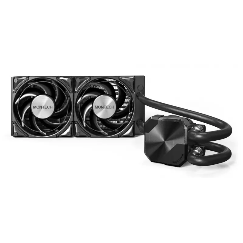 Montech HyperFlow Silent 240 Processor All-in-one liquid cooler 12 cm Black 1 pc(s)