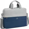 Laptop bag Rivacase Prater for 10.1 inch–14 inch laptops, Grey/Dark Blue