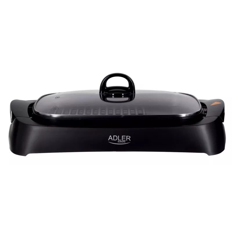 Tabletop electric grill Adler AD 6610, 3000 W, black, rectangular dual-zone grate+griddle