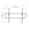 TV mount LogiLink BP0039 177.8 cm 70 Black Stainless steel