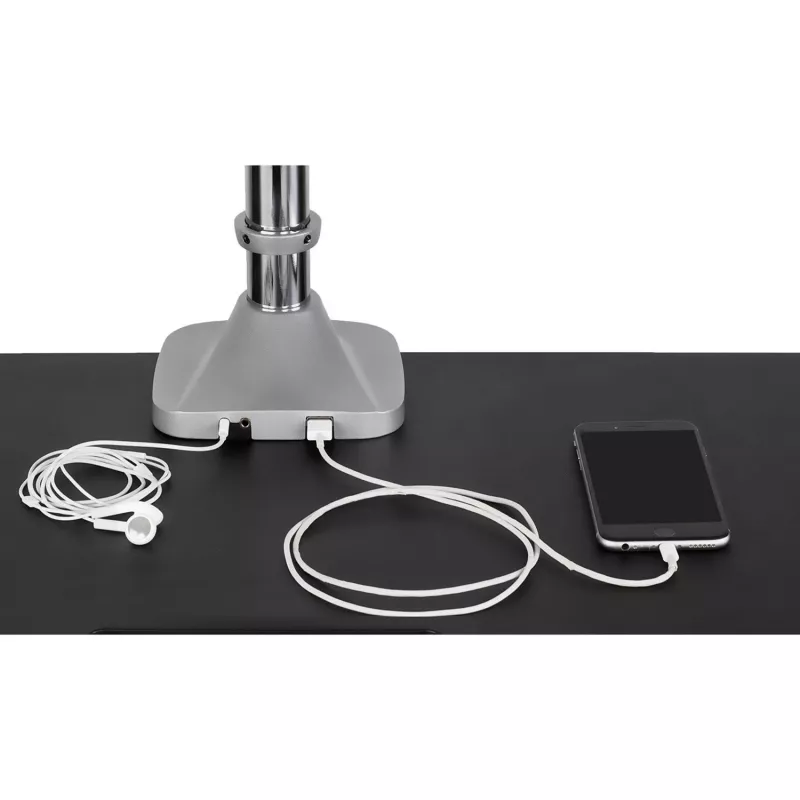 ICY BOX IB-MS505-TI 81.3 cm (32 inch) Desk Black, Silver