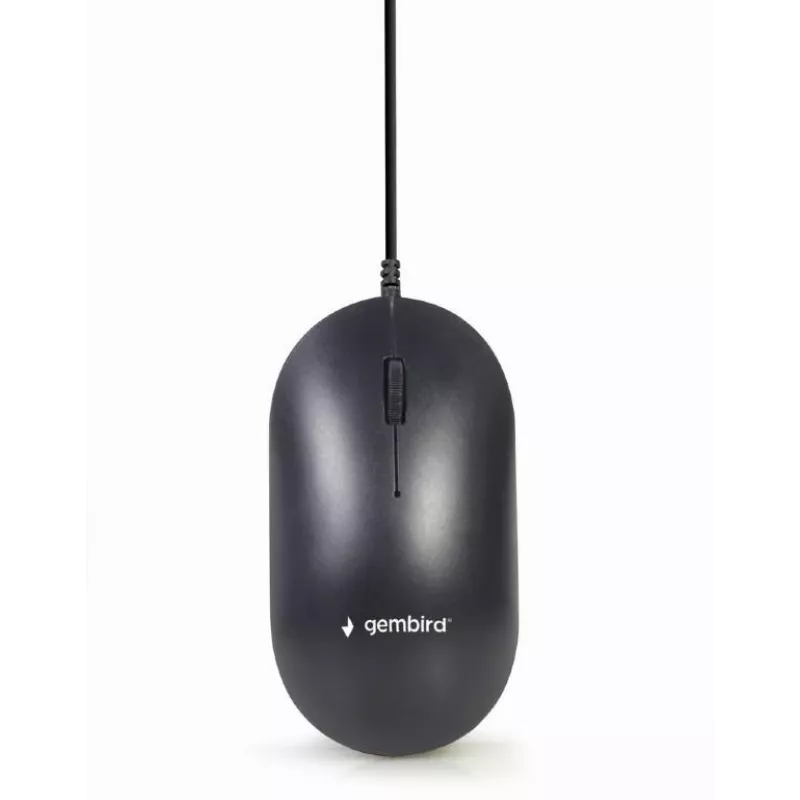 Wired full-size keyboard with mouse Gembird KBS-UML-01 — USB, QWERTY US, 104 keys, black