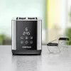 Toaster Rommelsbacher TO850 2-slice, 850 W, stainless steel/black, XL slots