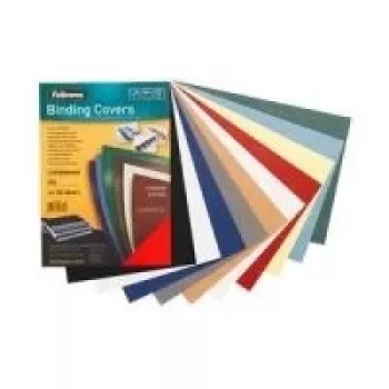 Fellowes Leather Board Cover - binding cover - A4 (210 x 297 mm) - Royal Blue - 250 g/m2 - 100 pc(s). - for Fellowes Galaxy 500, Galaxy Wire, Pulsar+ 300, Quasar+ 500, Star 150, St