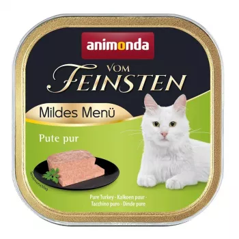 Wet cat food animonda Vom Feinsten Mildes Menu Turkey 100 g pouch, monoprotein, adult, 81% moisture