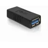 DELOCK USB 3.0-A adapter USB-A to USB-A black, USB 3.0 data transfer