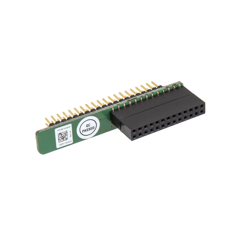 Interface adapter plate S.USV Olmatic for Raspberry Pi models A and B — green