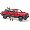 Dodge RAM 2500 Power Wagon with trailer and motorcycle Ducati 02502 BRUDER