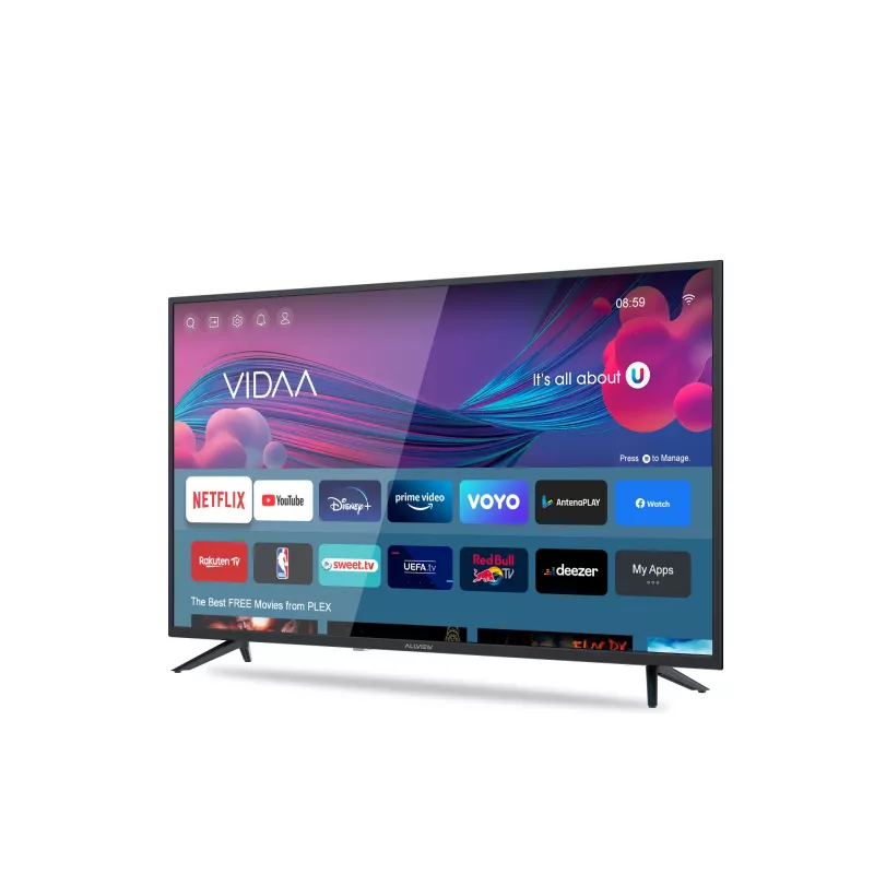 Televizor Allview 43iPlay6000-F, 108 Cm, Smart TV, FullHD, LED, Clasa E, Negru
