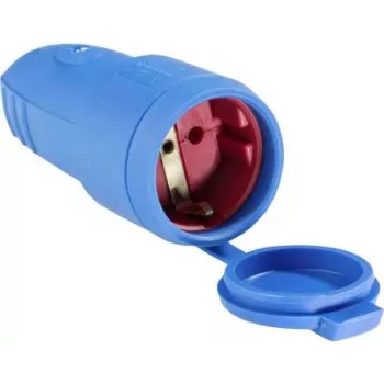 as - Schwabe 62411 Grounded Coupler rubber 230 V Blue IP44 (62411)