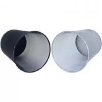 waste container WEDO 65 254 Round Metal Silver
