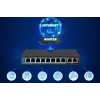 Extralink PoE Switch CERES 8x 100Mb/s PoE/PoE+, 2x RJ45 Uplink 100Mb/s, 96W