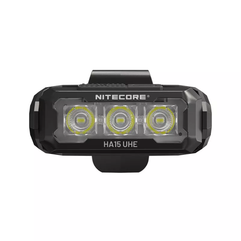 Headlamp Nitecore HA15 UHE – compact hands-free light, max 400 lumens