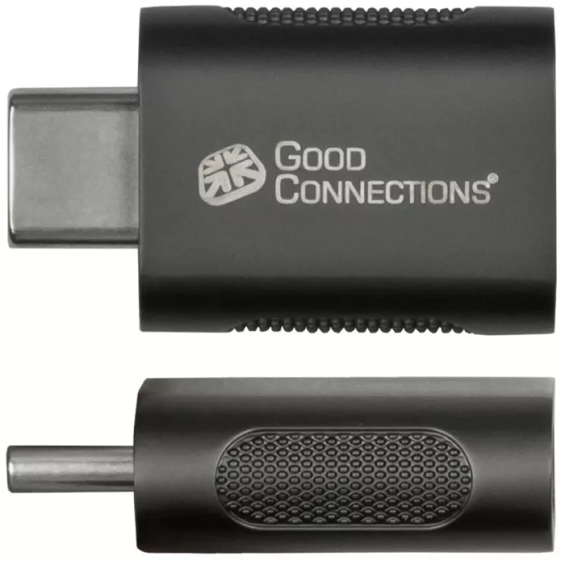 Good Connections Adapter USB 3.2 Gen.1 3.0 Plug C an USB-A Socket galvanized metal enclosure (USB-AD302)