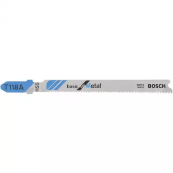 Jigsaw blade Bosch T 118 A High-Speed Steel HSS 5 pcs