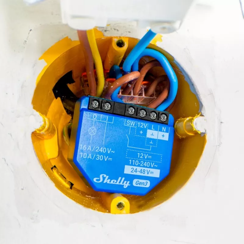 1 GEN3 Relay Interrupteur Intelligent Wi-fi Avec Contact Sec Interrupteur D'lighting Domotique Compatible Avec Al - Shelly