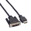 ROLINE Adapter Cable HDMI to DVI-D (Single Link) - 1,5m - Black (11.04.5516)